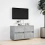Wand-TV-Möbel mit LED-Lichtern in Betongrau 80x31x45 cm von , TV-Möbel - Ref: Foro24-852288, Preis: 65,06 €, Rabatt: %