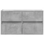 Wand-TV-Möbel mit LED-Lichtern in Betongrau 80x31x45 cm von , TV-Möbel - Ref: Foro24-852288, Preis: 65,06 €, Rabatt: %