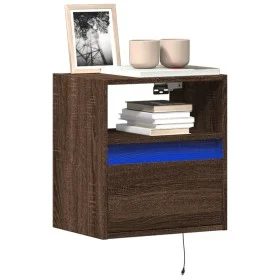 Wand-TV-Möbel mit LED-Lichtern in Eichenbraun 41x31x45 cm von , TV-Möbel - Ref: Foro24-852325, Preis: 50,94 €, Rabatt: %
