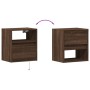 Wand-TV-Möbel mit LED-Lichtern in Eichenbraun 41x31x45 cm von , TV-Möbel - Ref: Foro24-852325, Preis: 51,76 €, Rabatt: %