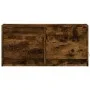 Mueble de TV de pared con luces LED roble ahumado 80x31x35 cm by , TV Furniture - Ref: Foro24-852359, Price: 60,37 €, Discoun...