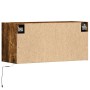 Wand-TV-Möbel mit LED-Lichtern in geräucherter Eiche 80x31x35 cm von , TV-Möbel - Ref: Foro24-852359, Preis: 61,21 €, Rabatt: %