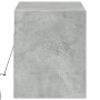 Mueble de TV de pared con luces LED gris hormigón 100x31x35 cm de , Muebles TV - Ref: Foro24-852365, Precio: 63,39 €