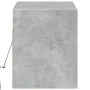 Mueble de TV de pared con luces LED gris hormigón 100x31x35 cm by , TV Furniture - Ref: Foro24-852365, Price: 62,69 €, Discou...