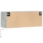 Wand-TV-Möbel mit LED-Lichtern in Betongrau 100x31x35 cm. von , TV-Möbel - Ref: Foro24-852365, Preis: 62,69 €, Rabatt: %