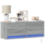 Wand-TV-Möbel mit LED-Lichtern in Sonoma-Grau 100x31x35 cm von , TV-Möbel - Ref: Foro24-852367, Preis: 73,97 €, Rabatt: %