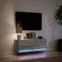 Wand-TV-Möbel mit LED-Lichtern in Sonoma-Grau 100x31x35 cm von , TV-Möbel - Ref: Foro24-852367, Preis: 72,91 €, Rabatt: %