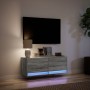 Wand-TV-Möbel mit LED-Lichtern in Sonoma-Grau 100x31x35 cm von , TV-Möbel - Ref: Foro24-852367, Preis: 73,97 €, Rabatt: %