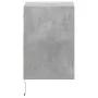 Mesitas de noche de pared con luces LED 2 uds gris hormigón de , Mesitas de noche - Ref: Foro24-3307982, Precio: 83,49 €, Des...