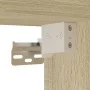 Wand-Nachttische mit LED-Lichtern, 2 Stück, Sonoma-Eiche. von , Nachttische - Ref: Foro24-3307980, Preis: 81,12 €, Rabatt: %