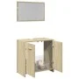 Badezimmermöbel-Set, 2-teilig, aus Sperrholz in Eichenholzoptik Sonoma. von , Badezimmermöbel - Ref: Foro24-849605, Preis: 58...