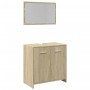 Badezimmermöbel-Set, 2-teilig, aus Sperrholz in Eichenholzoptik Sonoma. von , Badezimmermöbel - Ref: Foro24-849605, Preis: 59...