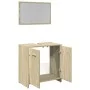 Badezimmermöbel-Set, 2-teilig, aus Sperrholz in Eichenholzoptik Sonoma. von , Badezimmermöbel - Ref: Foro24-849605, Preis: 58...