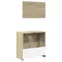 Badezimmermöbel-Set, 2-teilig, aus Sperrholz in Eichenholzoptik Sonoma. von , Badezimmermöbel - Ref: Foro24-849605, Preis: 58...