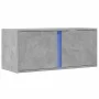 Wand-TV-Möbel mit LED-Lichtern in Betongrau 80x31x35 cm von , TV-Möbel - Ref: Foro24-852260, Preis: 48,94 €, Rabatt: %