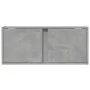 Mueble de TV de pared con luces LED gris hormigón 80x31x35 cm de , Muebles TV - Ref: Foro24-852260, Precio: 48,94 €, Descuent...