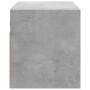Mueble de TV de pared con luces LED gris hormigón 80x31x35 cm by , TV Furniture - Ref: Foro24-852260, Price: 49,60 €, Discoun...
