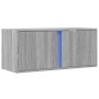 Mueble de TV de pared con luces LED gris Sonoma 80x31x35 cm de , Muebles TV - Ref: Foro24-852262, Precio: 54,18 €, Descuento: %