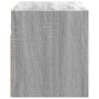 Mueble de TV de pared con luces LED gris Sonoma 80x31x35 cm de , Muebles TV - Ref: Foro24-852262, Precio: 54,18 €, Descuento: %
