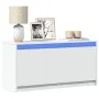 Mueble de TV con LED madera de ingeniería blanco 100x34x50 cm de , Muebles TV - Ref: Foro24-852208, Precio: 82,79 €, Descuent...