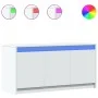 Mueble de TV con LED madera de ingeniería blanco 100x34x50 cm de , Muebles TV - Ref: Foro24-852208, Precio: 82,79 €, Descuent...
