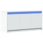 Mueble de TV con LED madera de ingeniería blanco 100x34x50 cm de , Muebles TV - Ref: Foro24-852208, Precio: 82,79 €, Descuent...