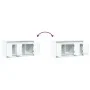 Mueble de TV con LED madera de ingeniería blanco 100x34x50 cm de , Muebles TV - Ref: Foro24-852208, Precio: 82,79 €, Descuent...