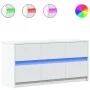TV-Möbel mit LED-Beleuchtung aus weißem Ingenieurholz, 100x34x50 cm. von , TV-Möbel - Ref: Foro24-852215, Preis: 105,14 €, Ra...