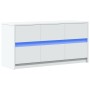 TV-Möbel mit LED-Beleuchtung aus weißem Ingenieurholz, 100x34x50 cm. von , TV-Möbel - Ref: Foro24-852215, Preis: 106,63 €, Ra...
