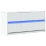 TV-Möbel mit LED-Beleuchtung aus weißem Ingenieurholz, 100x34x50 cm. von , TV-Möbel - Ref: Foro24-852215, Preis: 105,14 €, Ra...