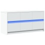 TV-Möbel mit LED-Beleuchtung aus weißem Ingenieurholz, 100x34x50 cm. von , TV-Möbel - Ref: Foro24-852215, Preis: 106,63 €, Ra...