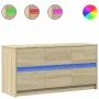 TV-Schrank aus Sonoma-Eichenfurnier, 100x34x50 cm. von , TV-Möbel - Ref: Foro24-852217, Preis: 92,52 €, Rabatt: %