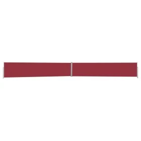 Ausziehbare Seitenmarkise für Terrasse, rot, 140 x 1200 cm von vidaXL, Sonnenschirme - Ref: Foro24-313392, Preis: 91,90 €, Ra...