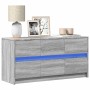 TV-Möbel mit LED-Beleuchtung, Sonoma-Grau aus Holzwerkstoff, 100x34x50 cm. von , TV-Möbel - Ref: Foro24-852220, Preis: 106,71...