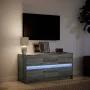 Mueble de TV con LED madera ingeniería gris Sonoma 100x34x50 cm by , TV Furniture - Ref: Foro24-852220, Price: 105,26 €, Disc...