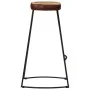 Set mesa alta y taburetes 7 pzas madera maciza mango y metal by , Furniture sets for kitchens and dining rooms - Ref: Foro24-...