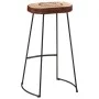 Set mesa alta y taburetes 7 pzas madera maciza mango y metal by , Furniture sets for kitchens and dining rooms - Ref: Foro24-...
