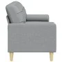 Sofá de 3 plazas con cojines tela gris claro 210 cm by , Sofas - Ref: Foro24-3278201, Price: 295,08 €, Discount: %