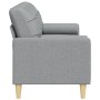Sofá de 3 plazas con cojines tela gris claro 210 cm by , Sofas - Ref: Foro24-3278201, Price: 298,89 €, Discount: %