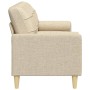 Sofá de 3 plazas con cojines tela color crema 210 cm by , Sofas - Ref: Foro24-3278203, Price: 334,60 €, Discount: %