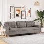 Dreisitzer-Sofa mit Kissen aus grauem Taupe-Stoff, 210 cm. von , Sofas - Ref: Foro24-3278208, Preis: 352,73 €, Rabatt: %