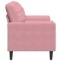 Sofá de 2 plazas con cojines terciopelo rosa 140 cm by , Sofas - Ref: Foro24-3278222, Price: 262,17 €, Discount: %