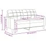 Sofá de 2 plazas con cojines terciopelo rosa 140 cm by , Sofas - Ref: Foro24-3278222, Price: 262,17 €, Discount: %