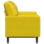 Sofá de 2 plazas con cojines terciopelo amarillo 120 cm by , Sofas - Ref: Foro24-3278215, Price: 223,04 €, Discount: %