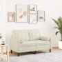 Sofá de 2 plazas con cojines terciopelo color crema 120 cm von , Sofas - Ref: Foro24-3278217, Preis: 249,71 €, Rabatt: %