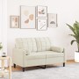 Sofá de 2 plazas con cojines terciopelo color crema 120 cm von , Sofas - Ref: Foro24-3278217, Preis: 253,93 €, Rabatt: %