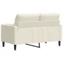 Sofá de 2 plazas con cojines terciopelo color crema 120 cm von , Sofas - Ref: Foro24-3278217, Preis: 249,71 €, Rabatt: %
