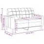 Sofá de 2 plazas con cojines terciopelo color crema 120 cm von , Sofas - Ref: Foro24-3278217, Preis: 249,71 €, Rabatt: %