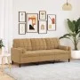 Sofá de 3 plazas con cojines terciopelo marrón 180 cm von , Sofas - Ref: Foro24-3278236, Preis: 330,86 €, Rabatt: %