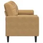 Sofá de 3 plazas con cojines terciopelo marrón 180 cm von , Sofas - Ref: Foro24-3278236, Preis: 330,86 €, Rabatt: %